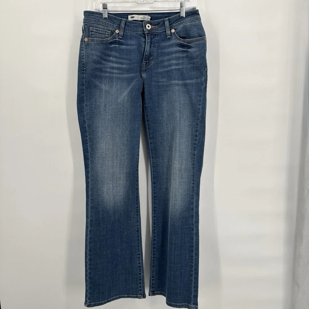 Levis 529 Curvy Bootcut Jeans Womens 10 30/32 Blue Light‎ Wash Stretch Y2K